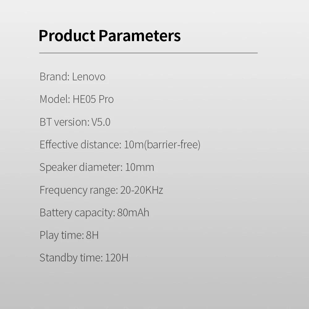 هدفون بلوتوثی گردنی لنوو Lenovo HE05 PRO