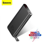 پاور بانک 20000 میلی‌آمپر ساعت بیسوس مدل Starlight Digital Display