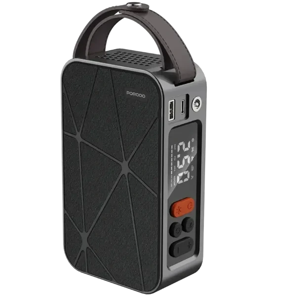 کمپرسور باد شارژی خودرو پرودو مدل Flator 4000mAh Tire Inflator With Pressure Display